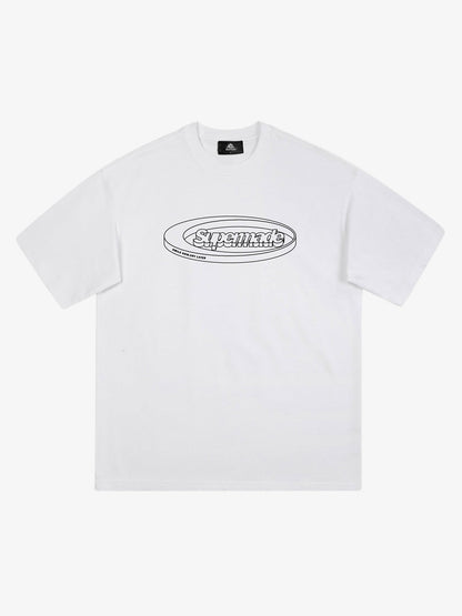 Thesupermade Font Logo Printing T-shirt 