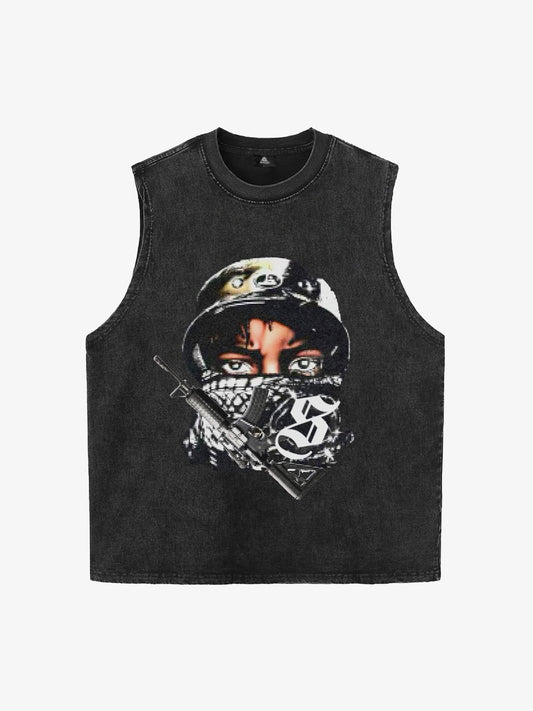 Orginal Street Tactical Graphic Print Vest 