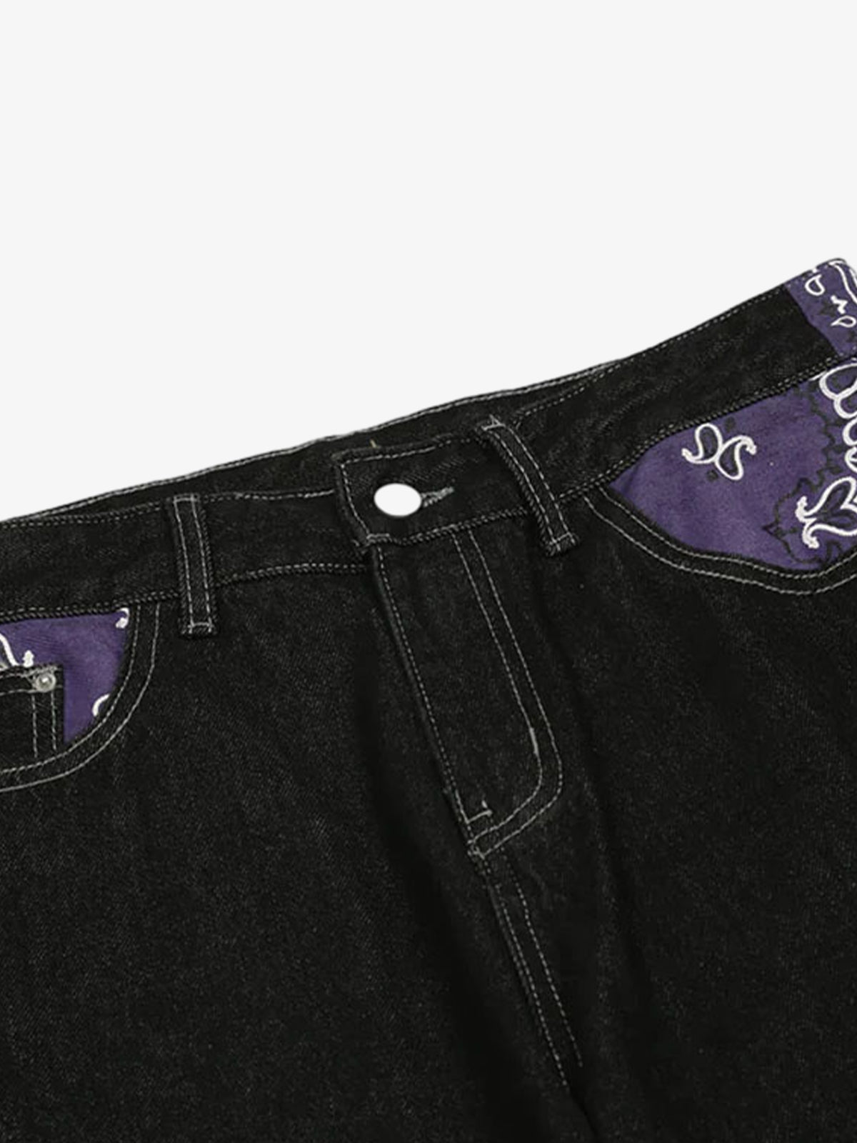 Thesupermade Petal Letter Straight Jeans 