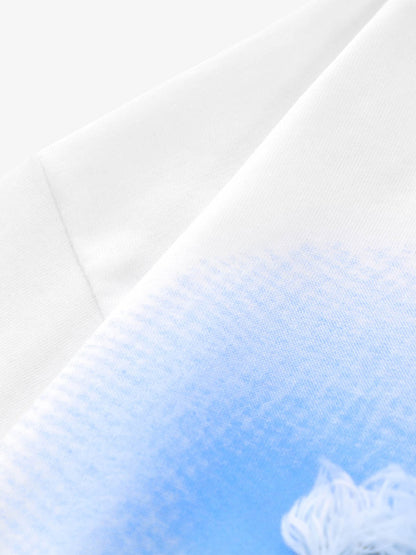 Butterfly Patch Embroidered Graphic T-Shirt 