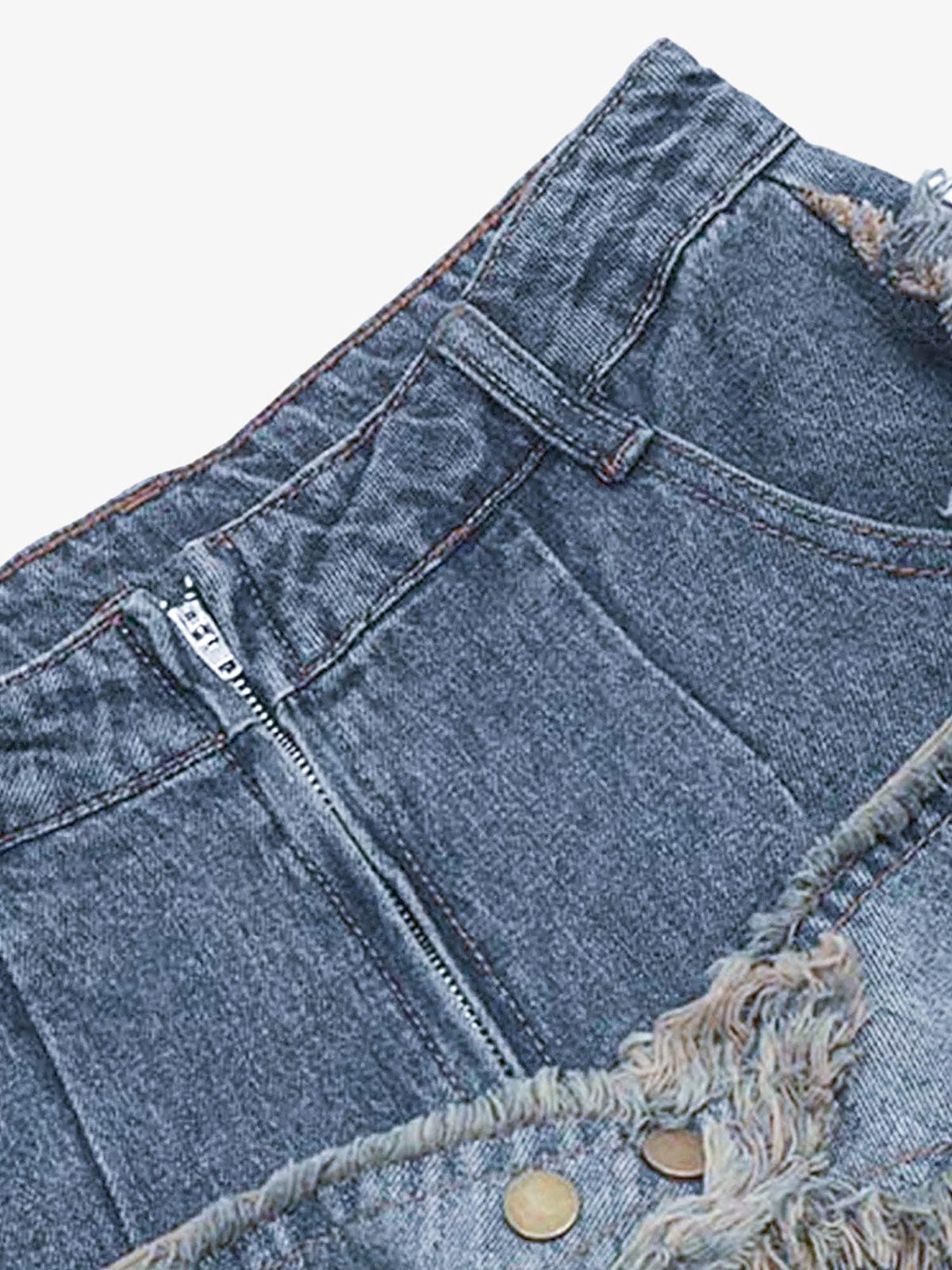 Thesupermade Patch Embroidered Straight-leg Jeans - 1572 
