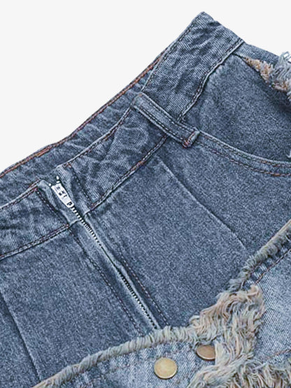 Thesupermade Patch Embroidered Straight-leg Jeans - 1572 