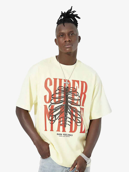 Thesupermade Skull Printed Logo Design T Shirt -1159 