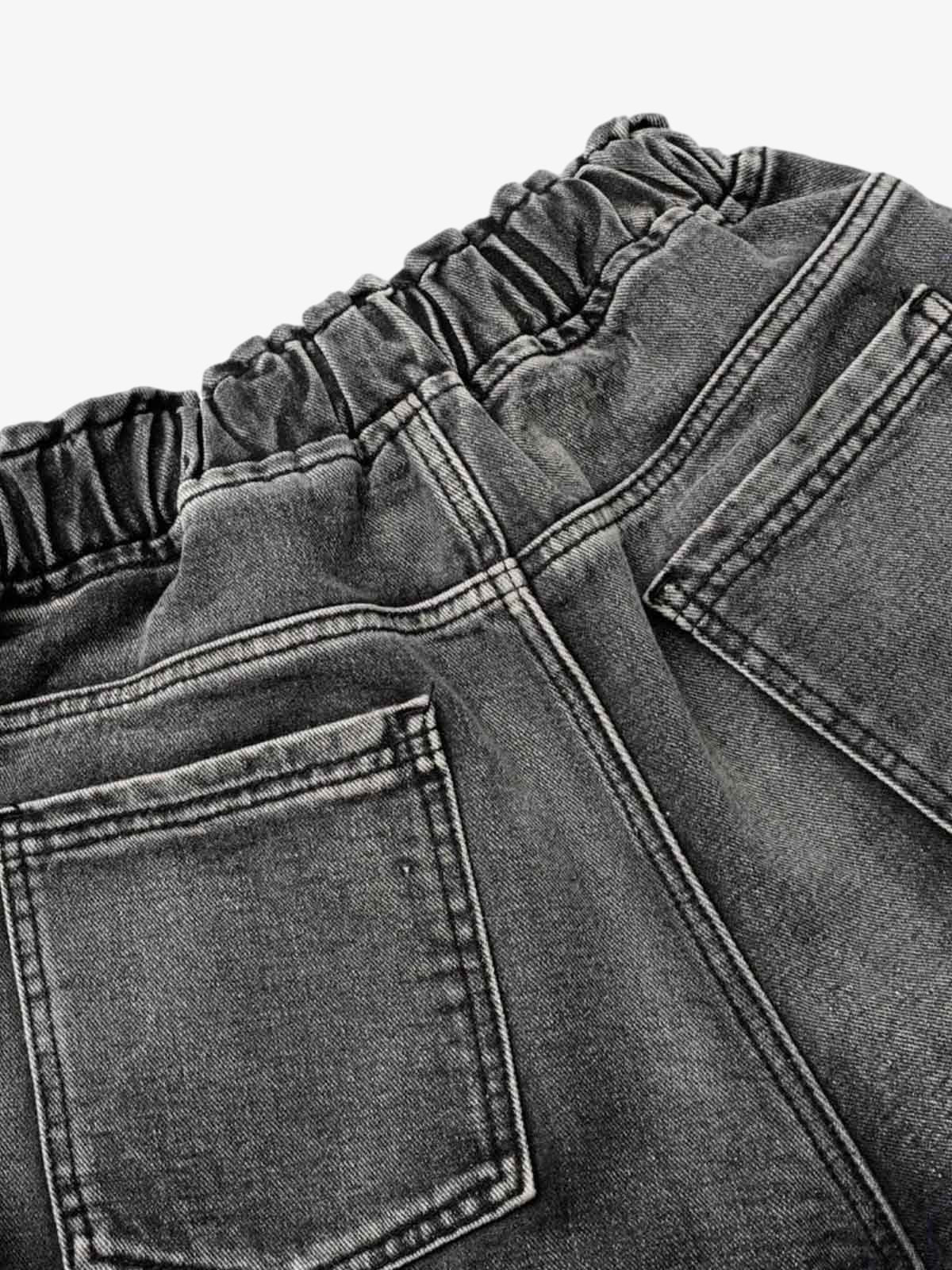 Distressed Cargo Denim Shorts - 2378 