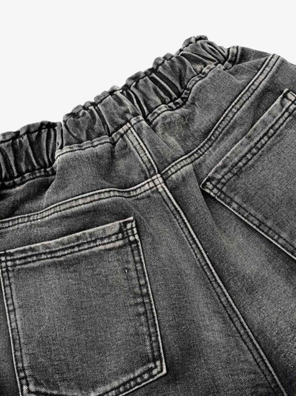 Distressed Cargo Denim Shorts - 2378 