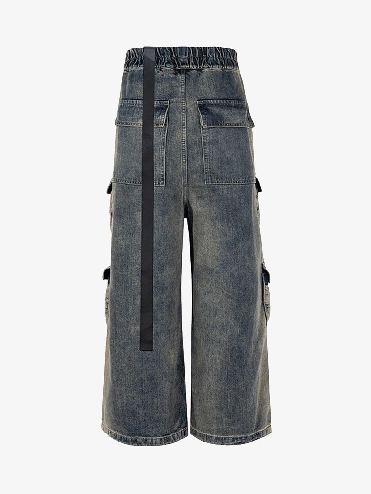 Thesupermade Wide Leg Multi-Pocket Straight Leg Loose Jeans - 1666 