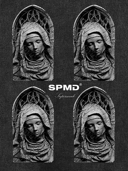 Original Virgin Mary Mottled Sculpture Vest 