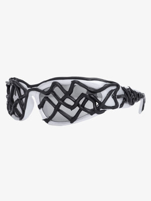 Futuristic Wavy Frame Sunglasses 
