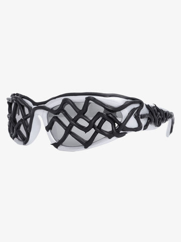 Futuristic Wavy Frame Sunglasses 