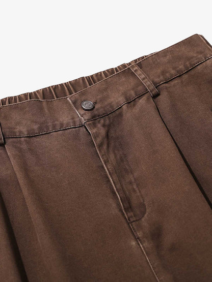 Retro Pleated Cleanfit Baggy Pants 