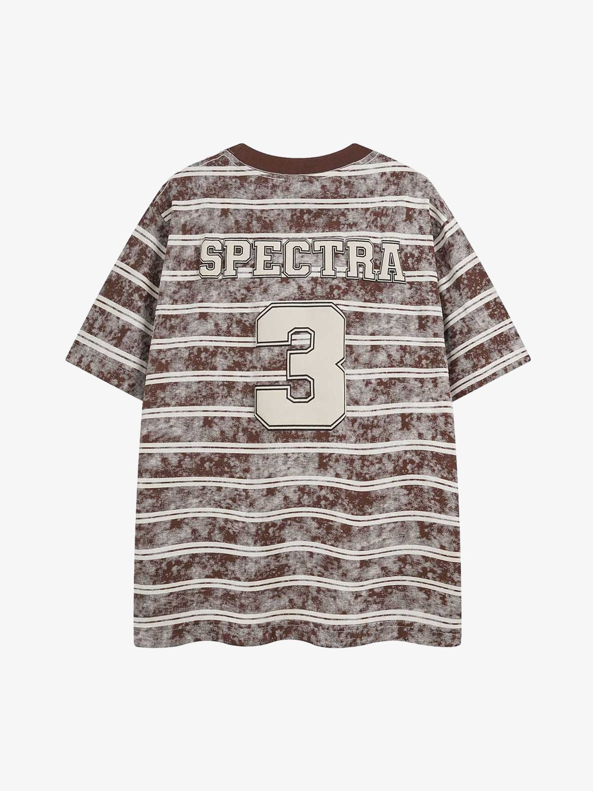 Graphic Lettering Striped Oversized T-Shirt 