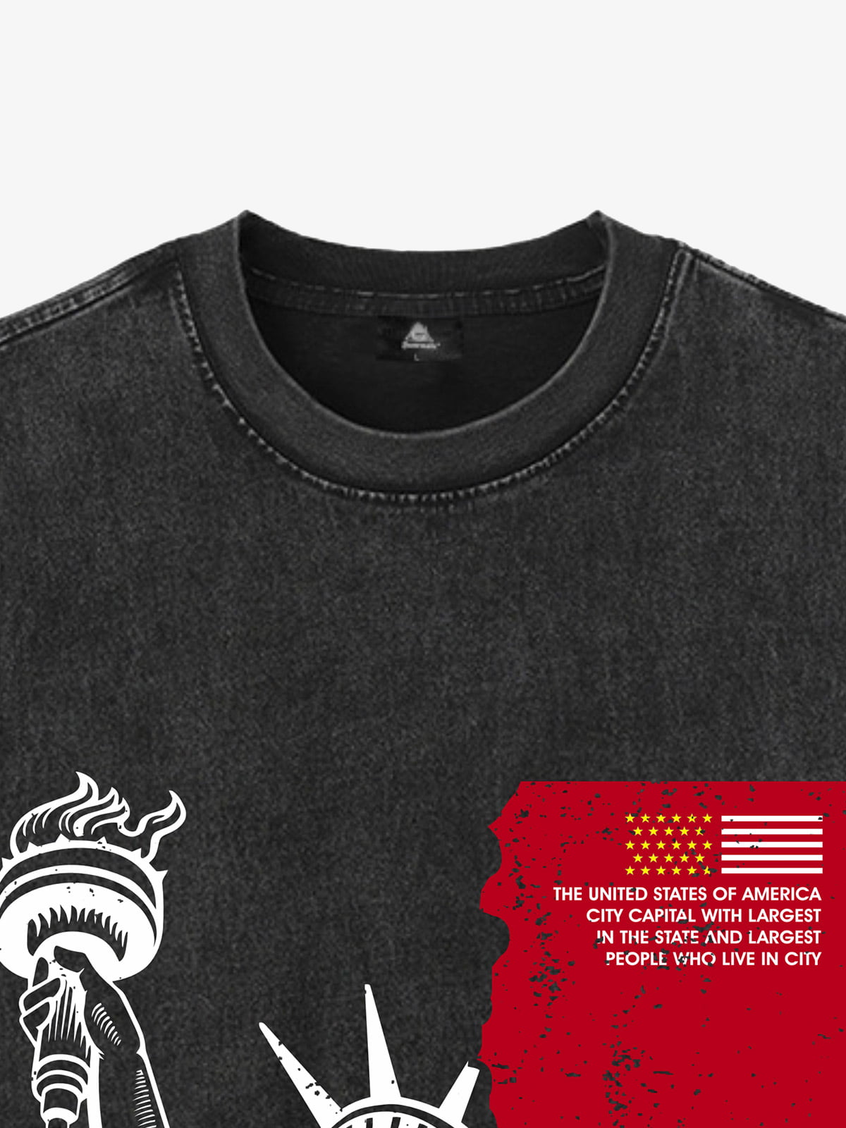 Orginal Statue of Liberty Splicing Graffiti Independence Day Vest 