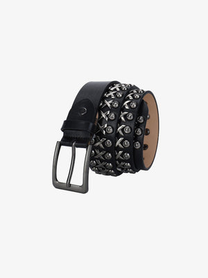 Punk Style Rivet PU Leather Belt 