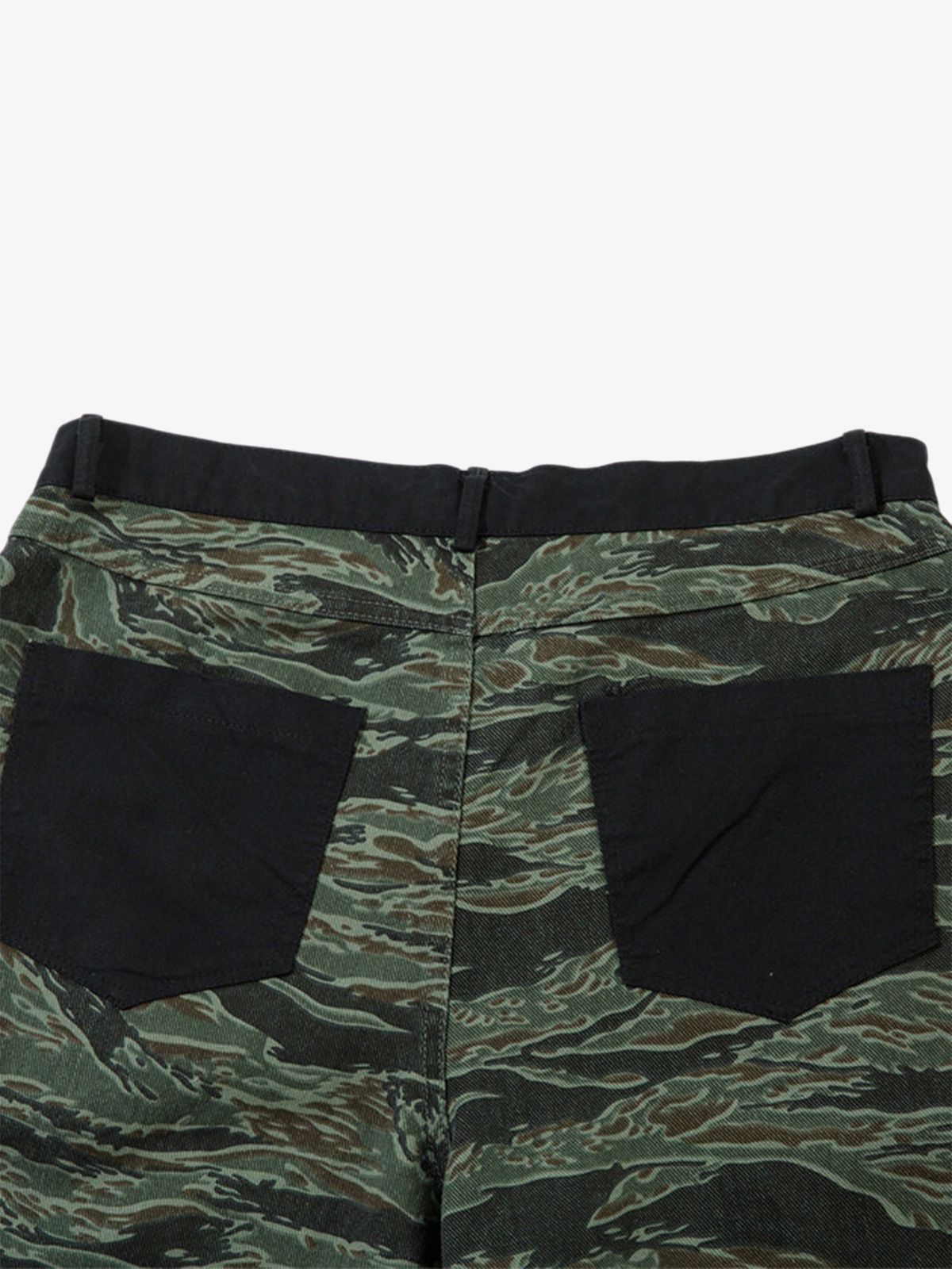 Thesupermade High Street Patchwork Camouflage Contrast Denim Jorts 