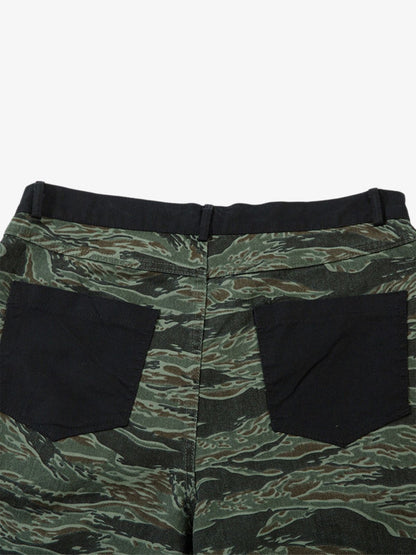 Thesupermade High Street Patchwork Camouflage Contrast Denim Jorts 