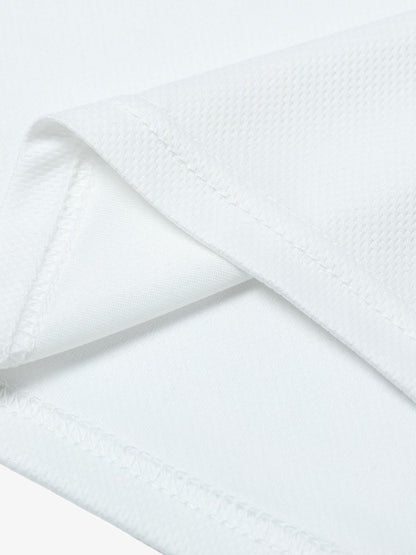 Contrast Color Sporty V-Neck Jersey T-Shirt 