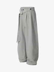 Pleated Belted Machete Track Pants 