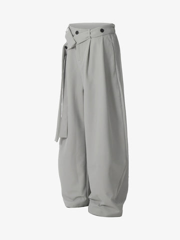 Pleated Belted Machete Track Pants 
