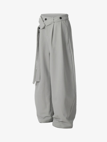 Pleated Belted Machete Track Pants 