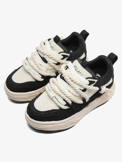 Rope Lace Platform Sneakers 