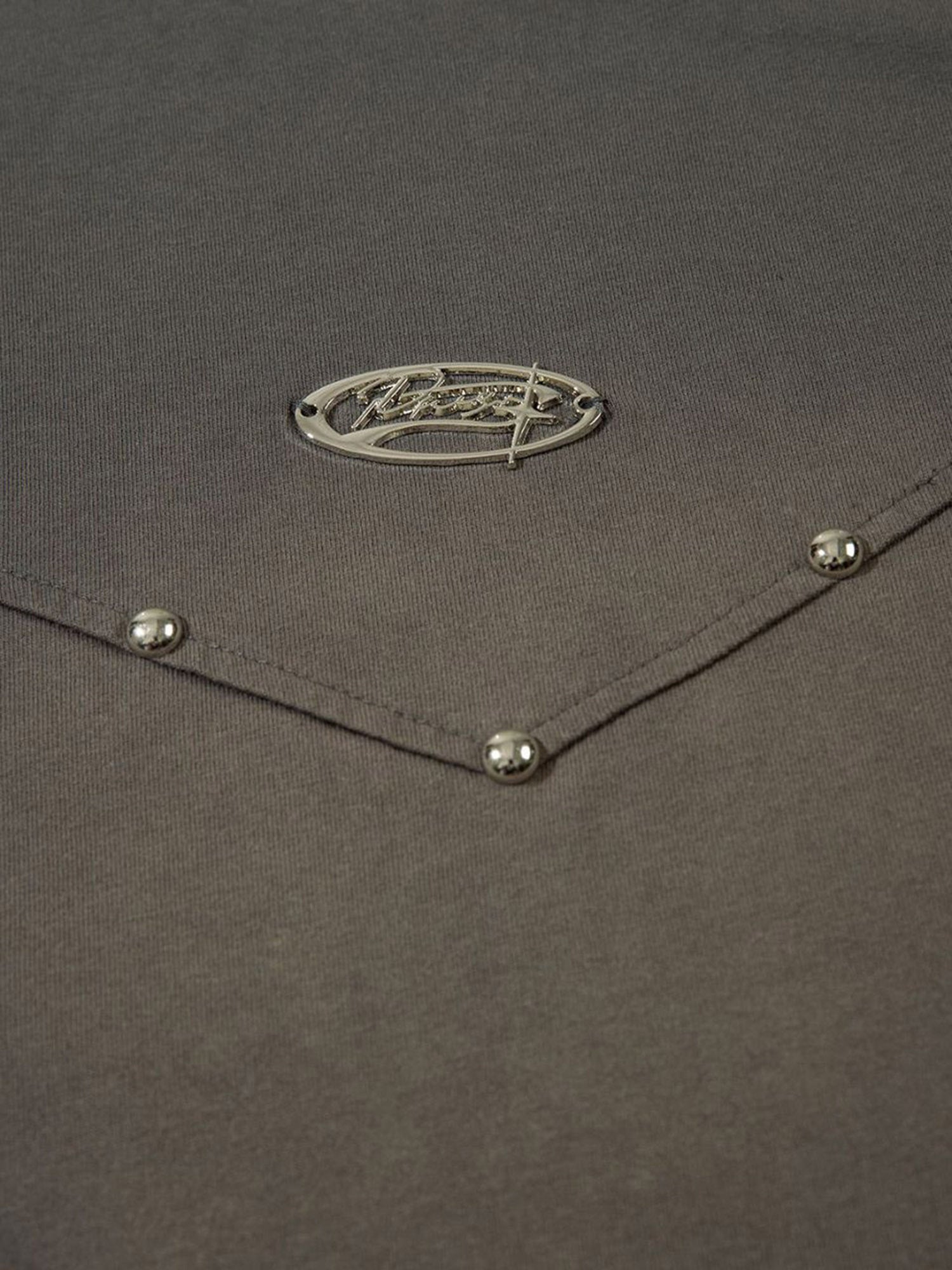 Vintage Washed Stitching Rivets T-shirt