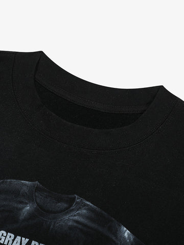Street Retro Art Pattern Printed T-Shirt 