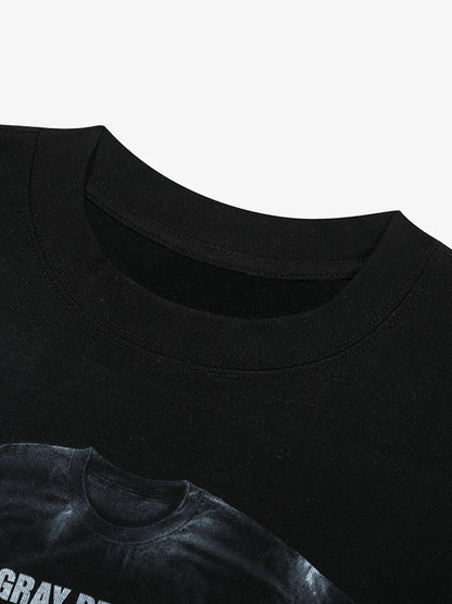 Street Retro Art Pattern Printed T-Shirt 