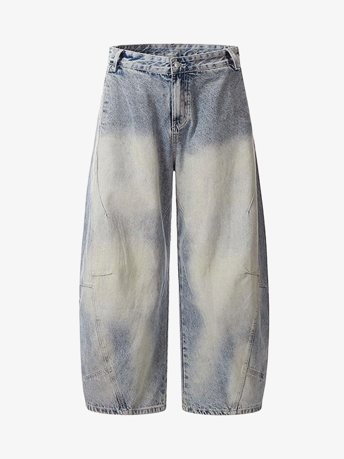 Thesupermade Distressed Baggy Barrel Jeans - 2317 