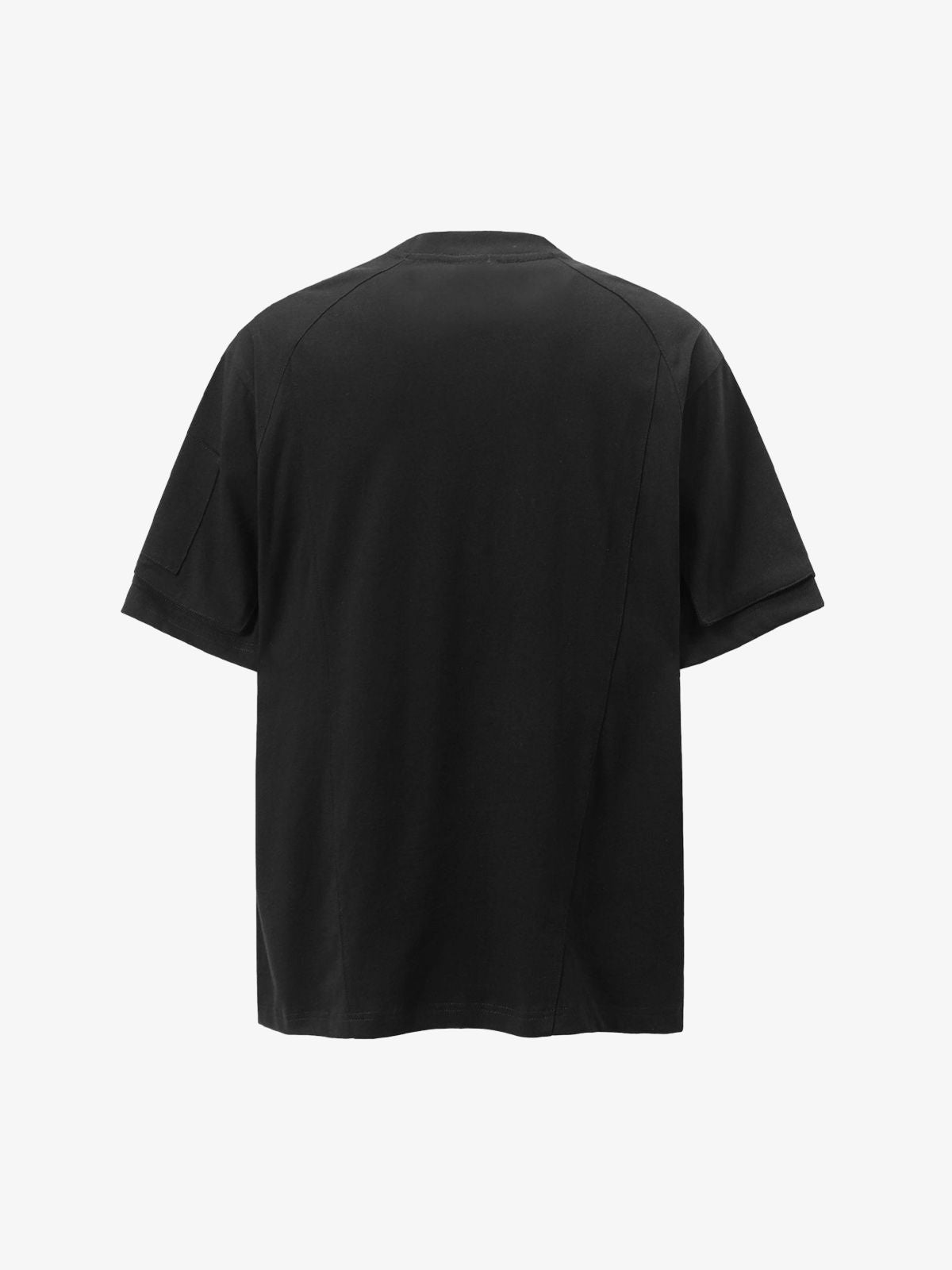 Retro Washed Deconstruction Functional Pocket T-shirt 