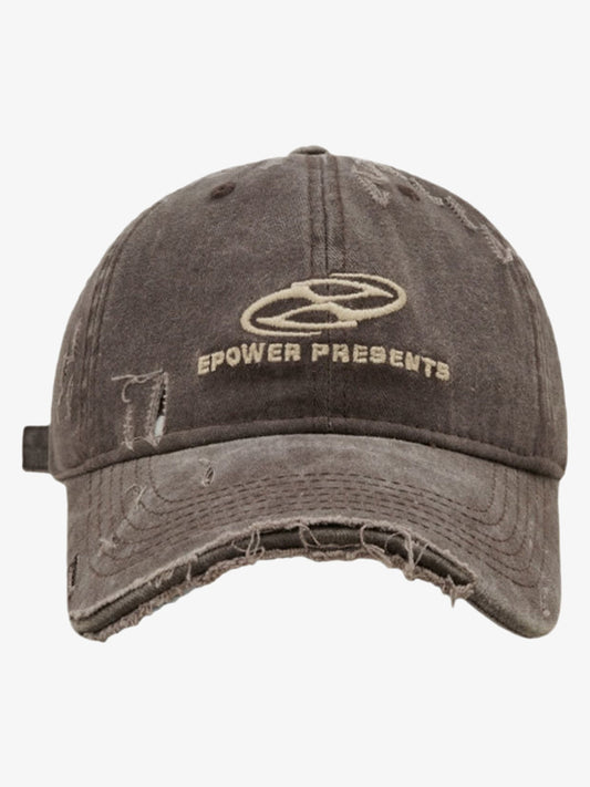 Thesupermade Ripped Denim Baseball Cap - 2028 