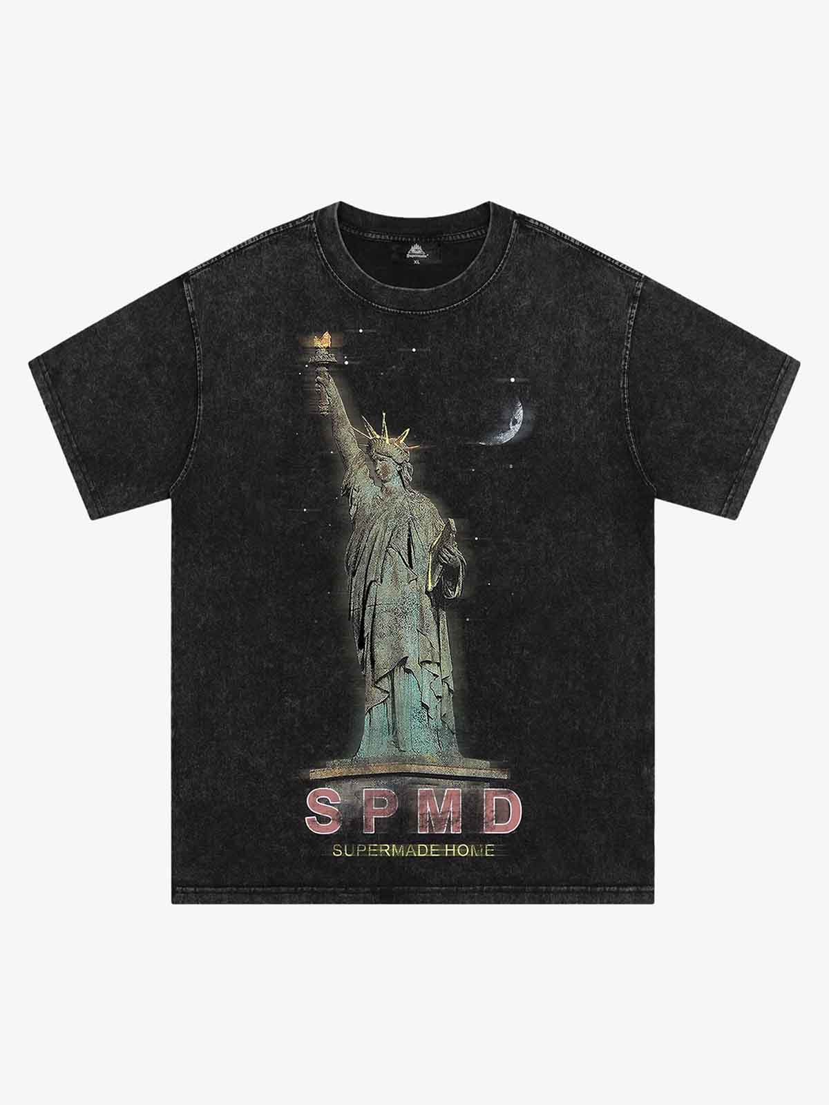 Thesupermade Statue Of Liberty Vintage T-shirt - 2132 