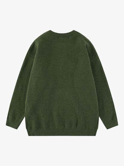 Thesupermade Retro Gradient Crewneck Sweater 