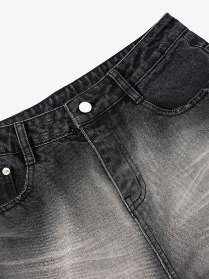 Thesupermade High Street Hip Hop Distressed Washed Jeans 