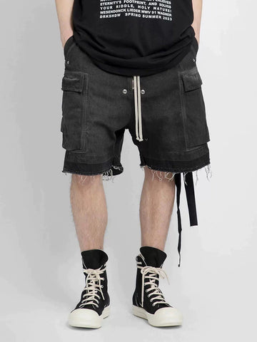 Street RO Washed Denim Cargo Jort 