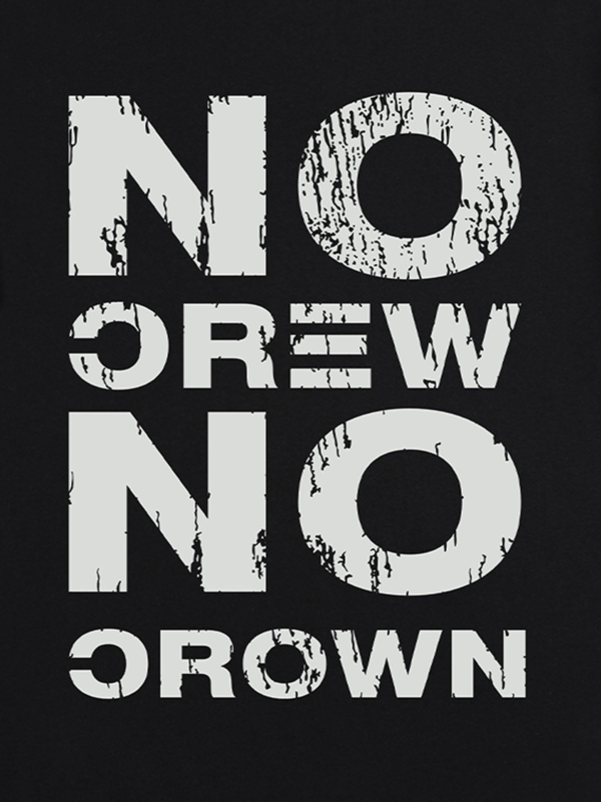 Originl No Crew No Crown Graphic T-Shirt 