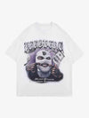 Thesupermade Masked Gangster Portrait Printed T-Shirt-1533 