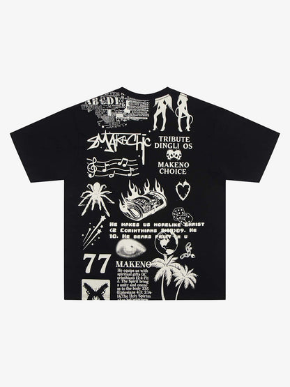 Thesupermade High Street Letter Print T-shirt 