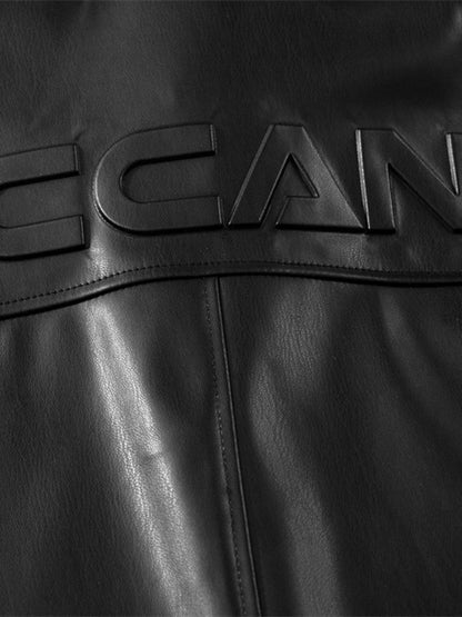 Cleanfit Short-Sleeve PU Leather Shirt 