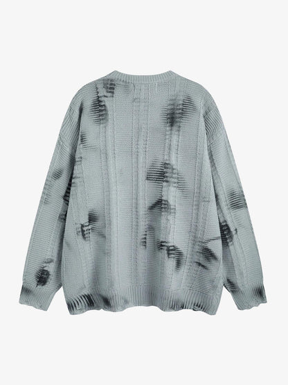 Thesupermade Tie-Dye Wasteland Style Sweater - 2187 