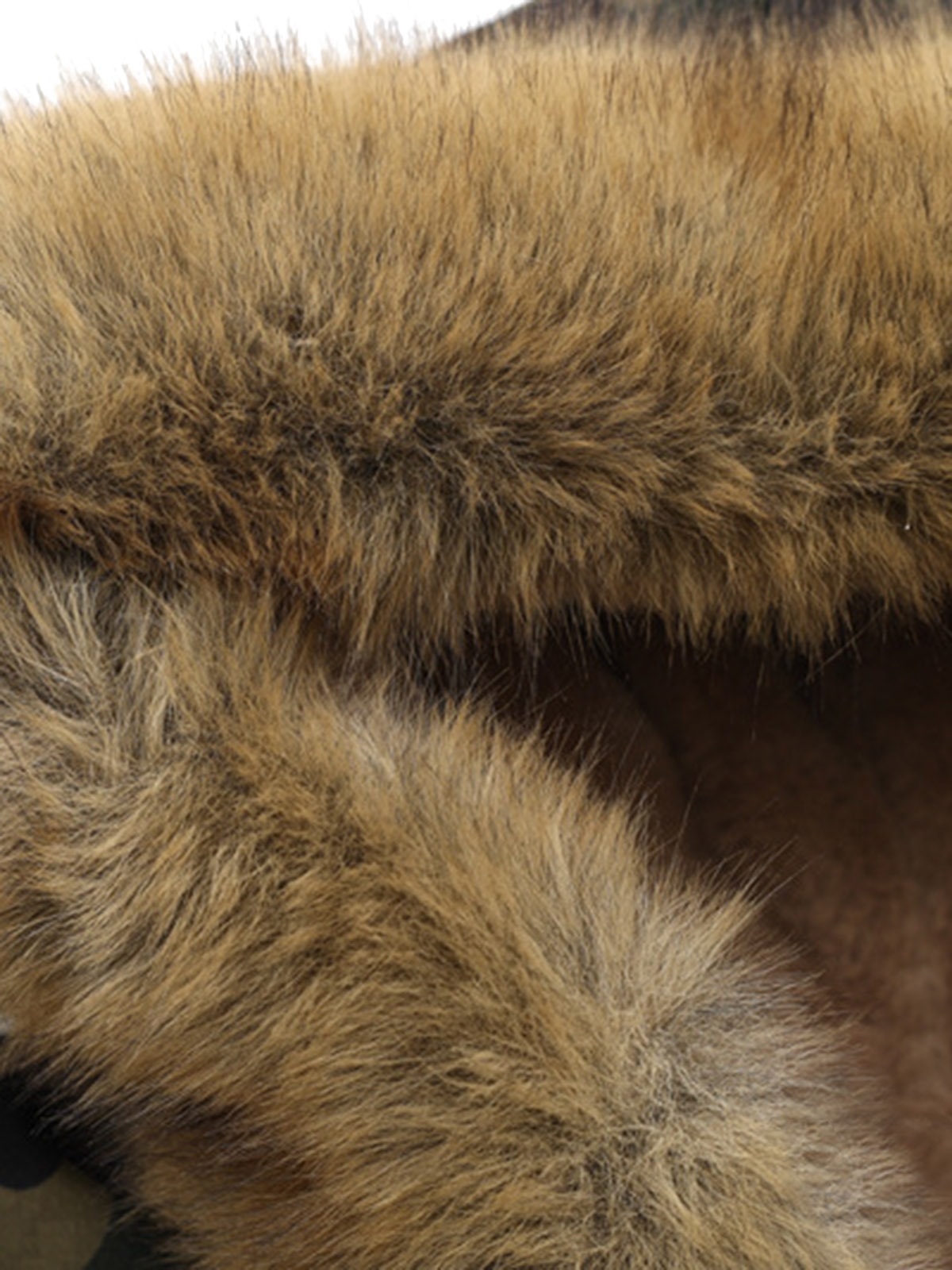 Embroidered Detachable Fur Hooded Jacket - 2546 