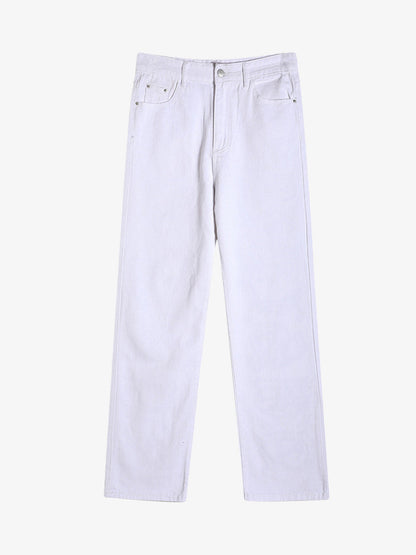 Thesupermade Burning Text Embroidered Letters Jeans -1478 