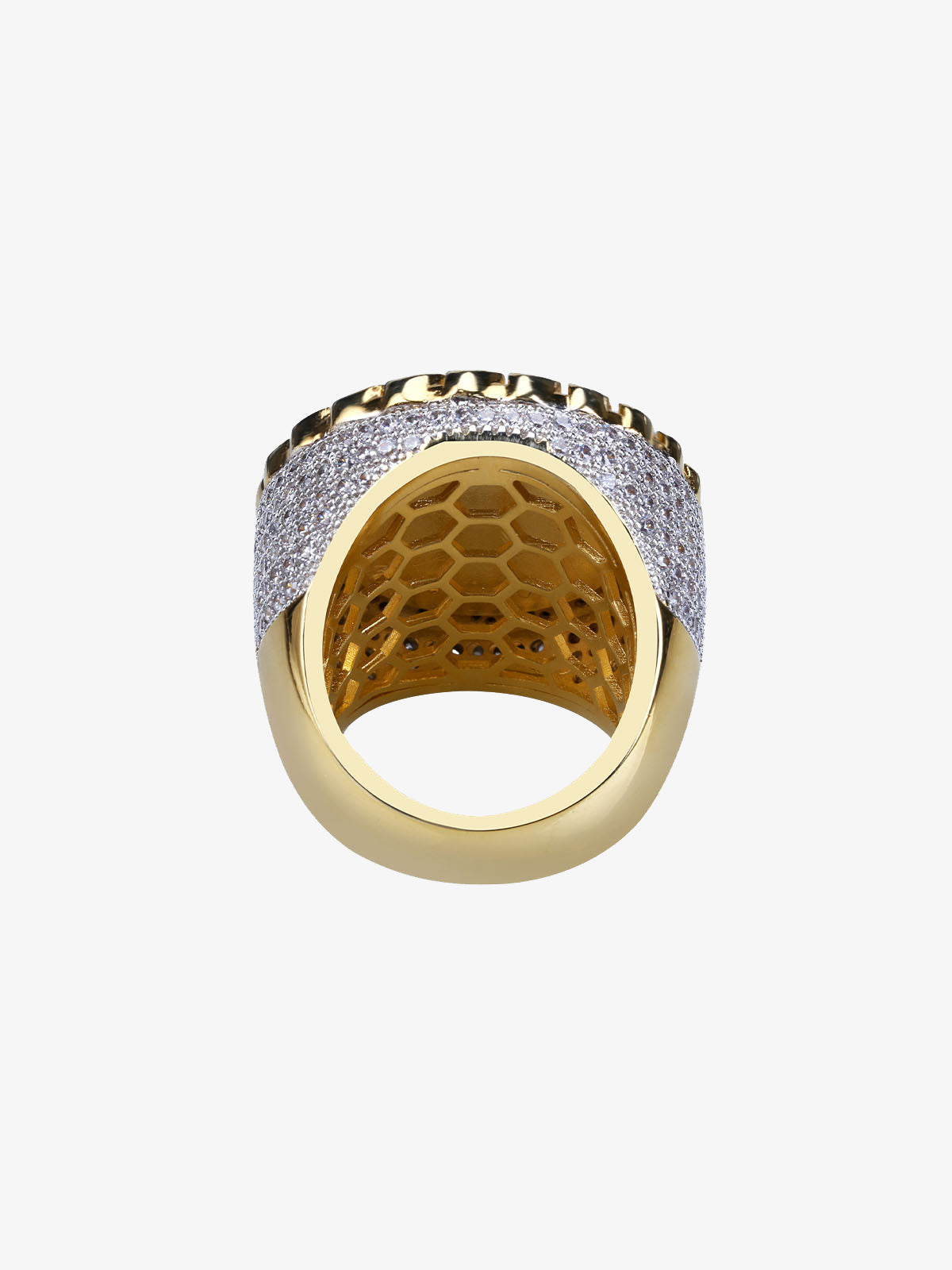 Jesus Zircon Copper Ring 