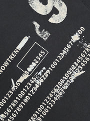 Distressed Digital Print T-shirt 