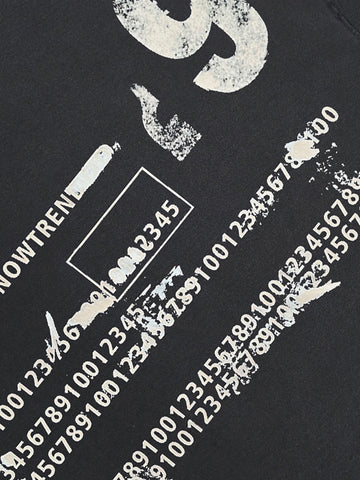 Distressed Digital Print T-shirt 