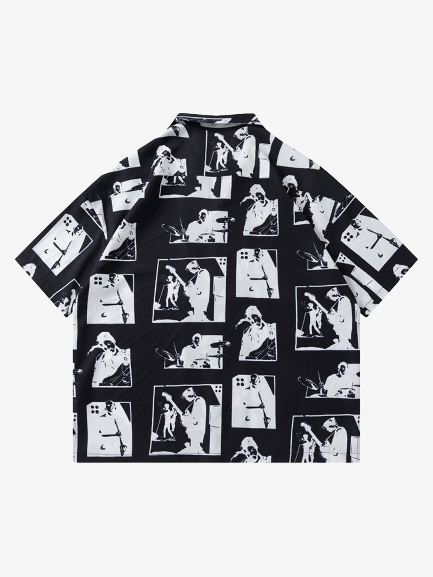 Thesupermade Portrait Pattern Short-sleeved Shirt 