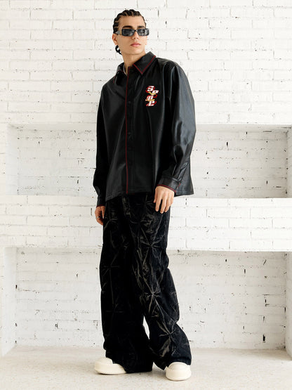 Original Embroidered Leather Shirt 