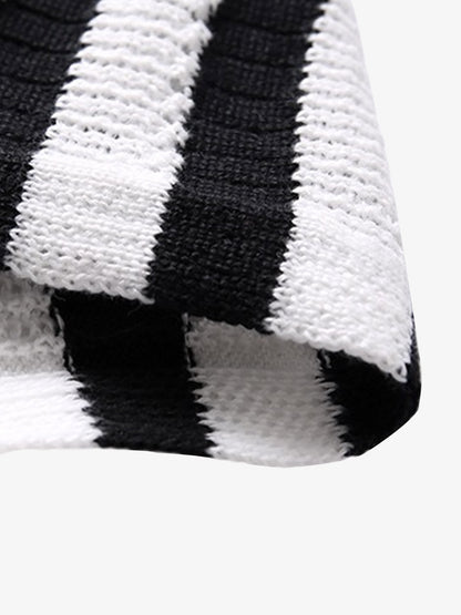 Cleanfit Striped Knit Cardigan Shirt 