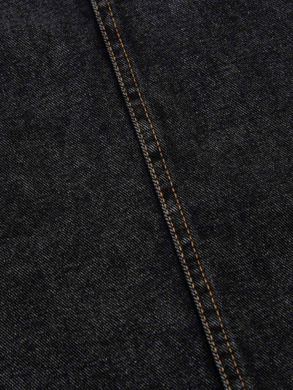 Washed Distressed Deconstructed Split Jeans 