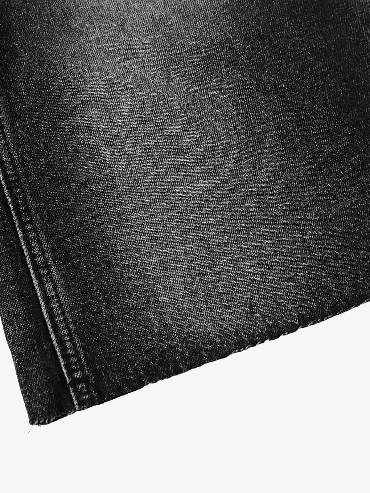 Washed Distressed Rivet Denim Cropped Jorts 