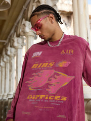 Thesupermade Washed Edge Long Sleeve T-Shirt 
